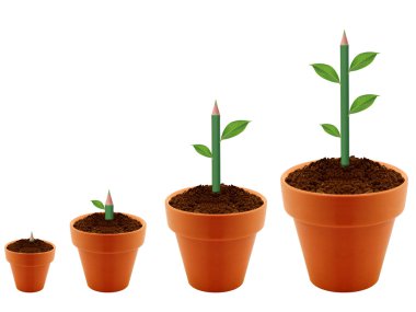 Green Plant growing clipart