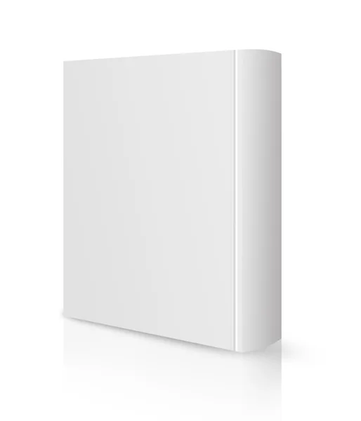 Libro en blanco cubierta blanca — Foto de Stock