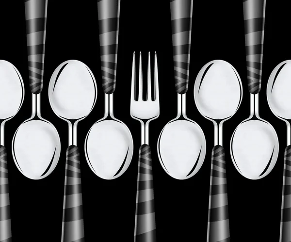 Fork and spoons — Stock Photo, Image