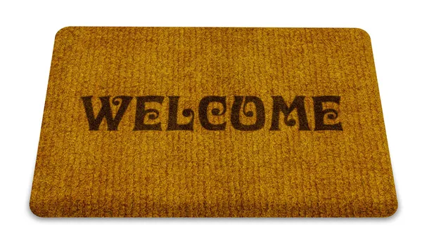 Welcome cleaning foot carpet — Stock Photo, Image