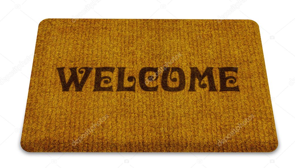 Welcome cleaning foot carpet