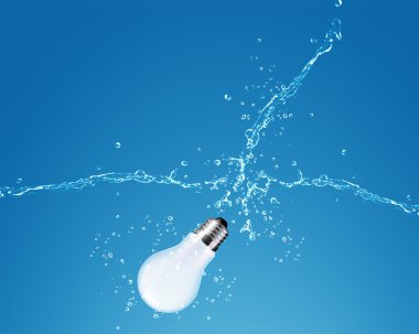 Glowing Light bulb clipart