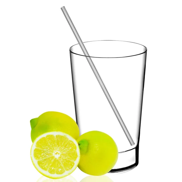 レモンのガラス — ストック写真