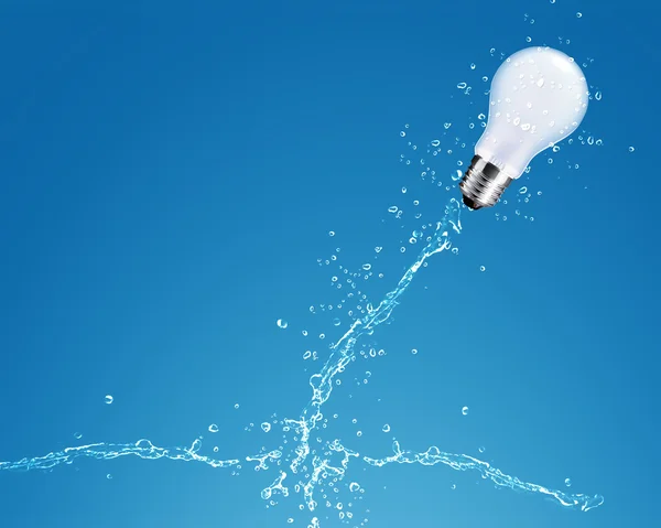 Glowing Light bulb — Stock Photo, Image