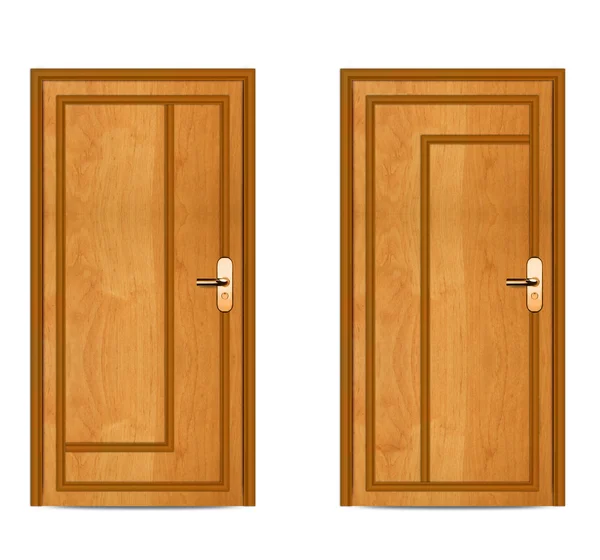 Appartement houten deur — Stockfoto