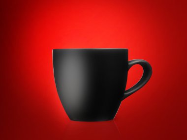 Black mug clipart