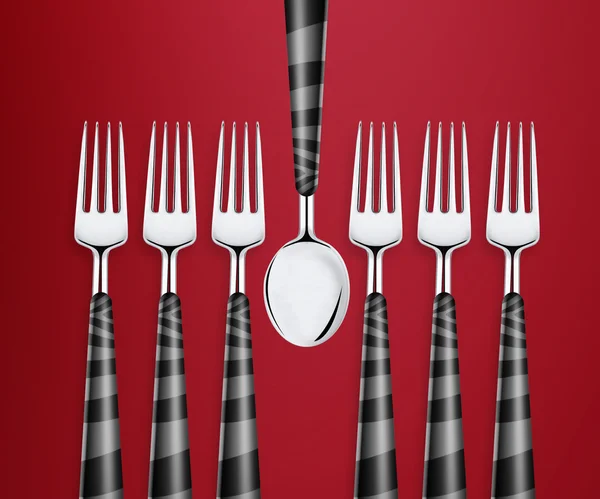Set van vorken — Stockfoto