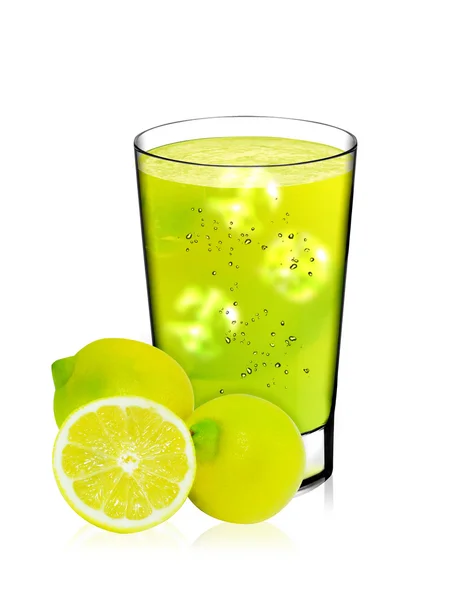 レモンのガラス — ストック写真