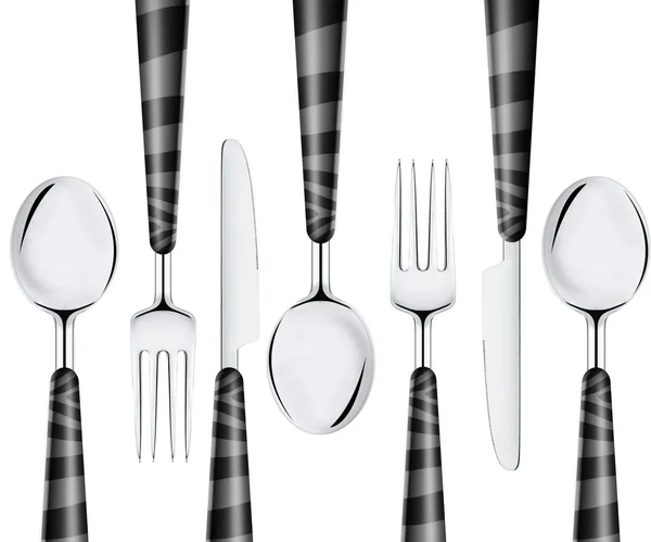 Cuchara de tenedor y cuchillo — Foto de Stock