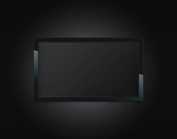 Schwarzer LCD-Fernseher — Stockfoto