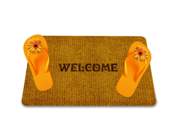 Welcome doormat — Stock Photo, Image