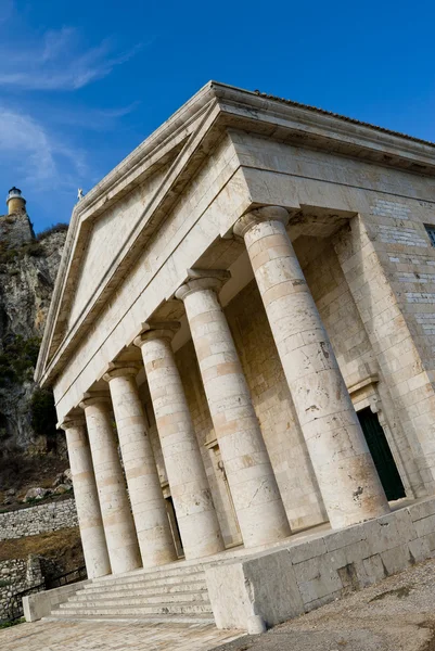 stock image Greek temple in Kerkyra