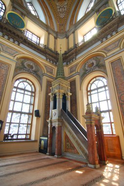 istanbul, Türkiye'de bir cami iç detayları