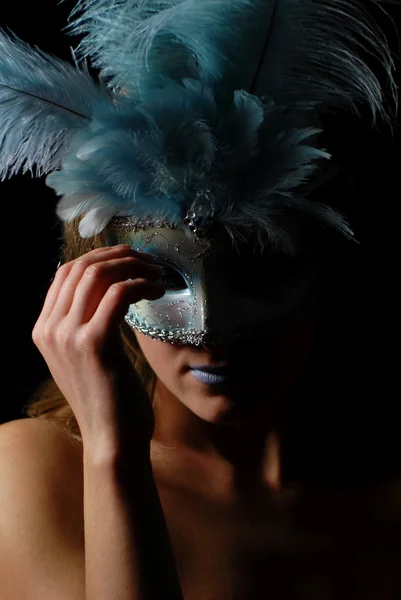 Maschera carnevale sexy e isolato — Foto Stock