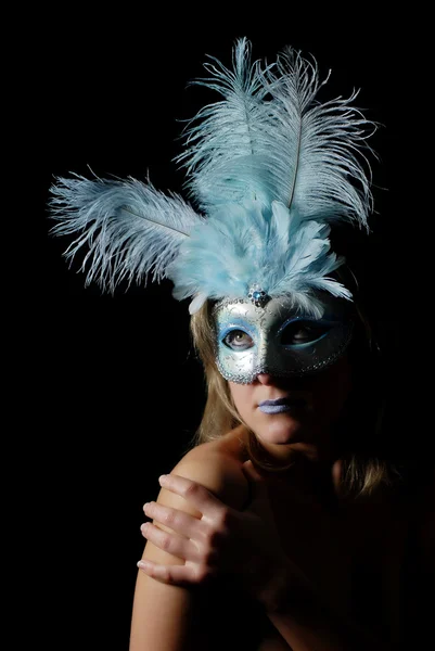 Seksi ve izole karnaval maskesi — Stok fotoğraf