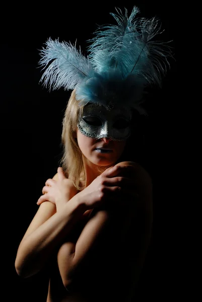 Sexy and isolated carnival mask — Stock Photo, Image