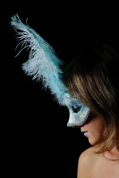 Sexy en geïsoleerde carnaval masker — Stockfoto