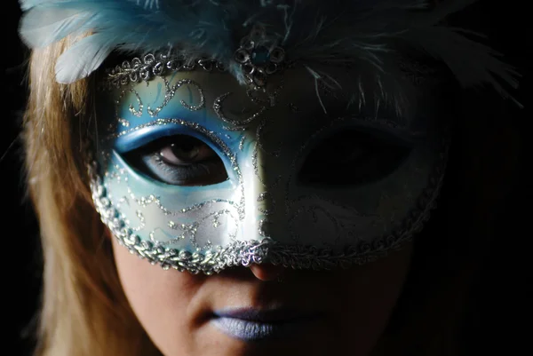 Sexy en geïsoleerde carnaval masker — Stockfoto