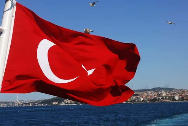 Törökország zászló — Stock Fotó