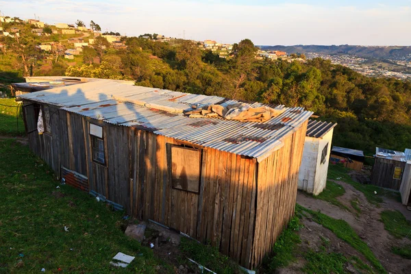 Ett hus i ett township i Sydafrika — Stockfoto