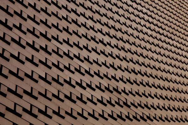 Muro de ladrillo en perspectiva — Foto de Stock