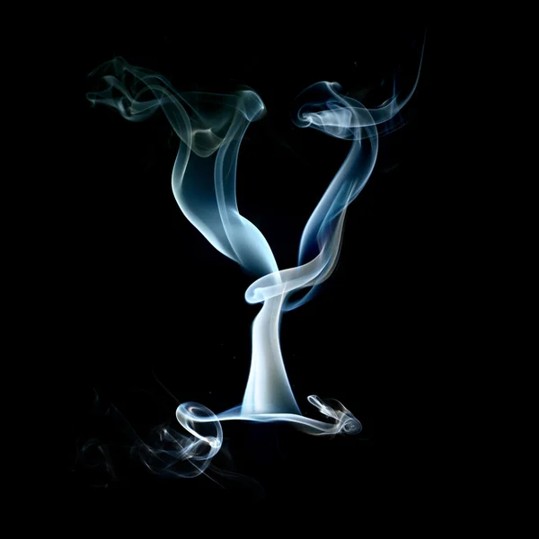 排放黑烟的字母表中的一个字母 — 图库照片