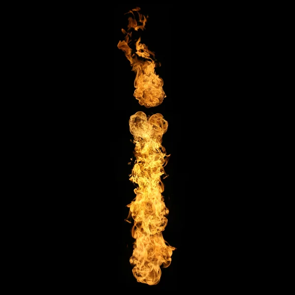 Burning alphabet — Stock Photo, Image