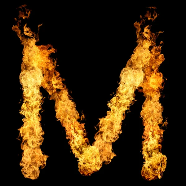 アルファベットを燃焼 — ストック写真