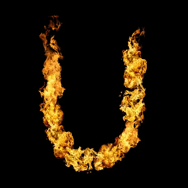 アルファベットを燃焼 — ストック写真