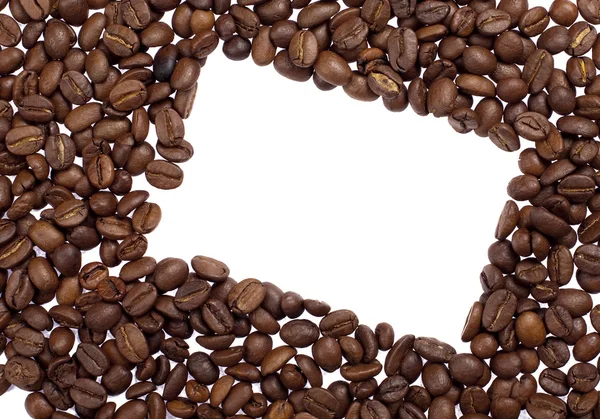 Kaffeebohnen Grenze — Stockfoto