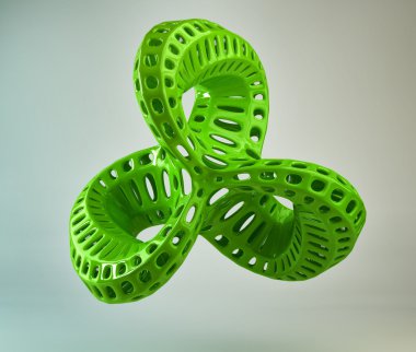 3D yeşil tasarlamak şekil