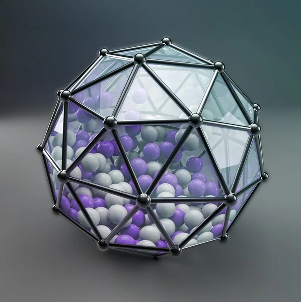 球と色 3 d の抽象化 — ストック写真