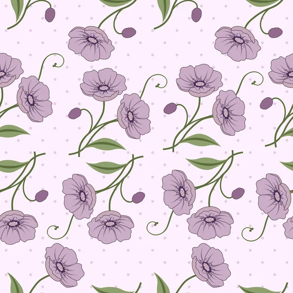 Elegantes nahtloses Muster mit Blumen — Stockfoto