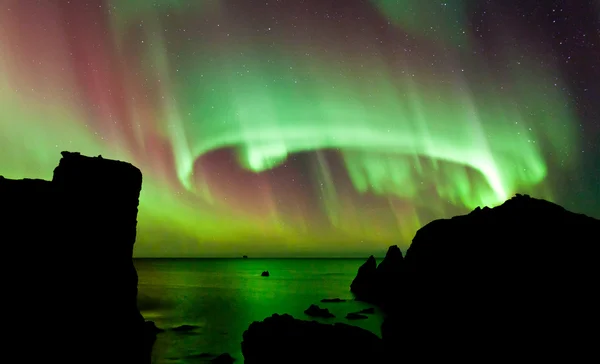 As Luzes do Norte Aurora Imagem De Stock