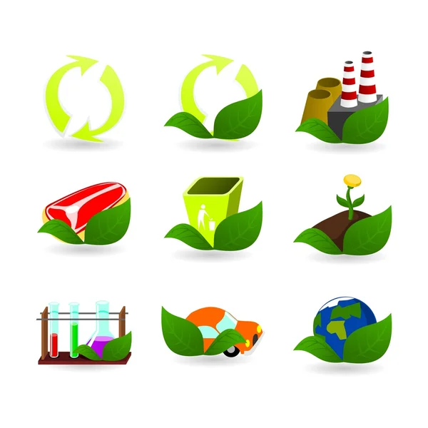 stock vector Collection of ecology icons