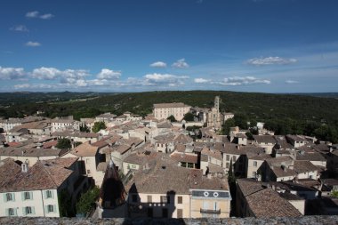 uzes uzes - Fransa duche d'uzes kaleden, görüntüleme