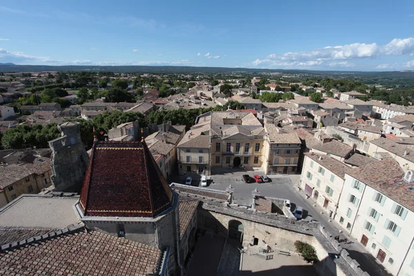stock image VIEW AT UZES FROM THE DUCHE D'UZES CASTLE IN UZES - FRANCE