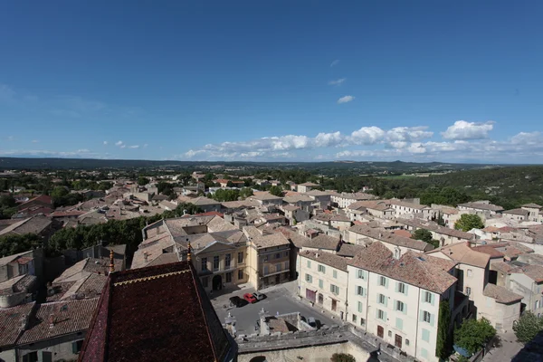 stock image VIEW AT UZES FROM THE DUCHE D'UZES CASTLE IN UZES - FRANCE