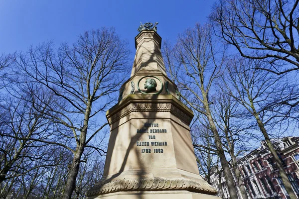 stock image The Hague - monument for K.B. von Saxen Weimar - The Netherlands