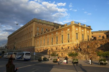 THE ROYAL PALACE KUNGLIGA SLOTTET IN GAMLA STAN, STOCKHOLM clipart