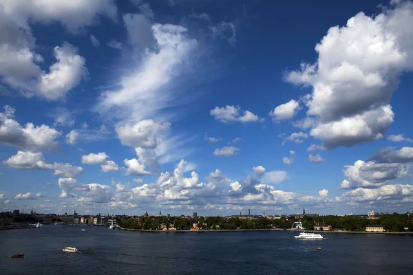 Вид на Гамла Стан (Стокгольм, Швеція) — стокове фото