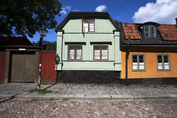 Maisons suédoises dans le centre de Stockholm, Suède — Photo