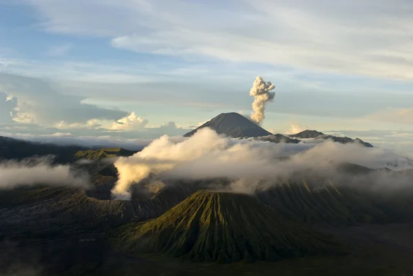 stock image SUNRISE AT THE ACTIVE BROMO VULCANO - JAVA - INDONESIA