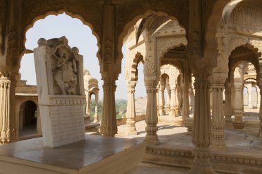 BADA BAGH CENOTAPHS (GRAVES OF MAHARADJAS) IN JAISALMER (RAJASTHAN). clipart