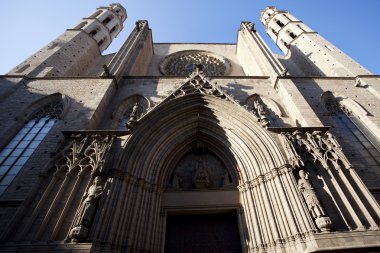 giriş santa maria del mar Kilisesi el borne, Barselona, İspanya