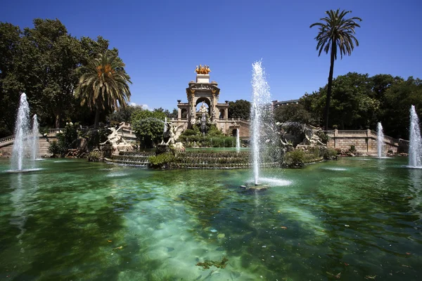 Fountain in Parque de la Ciutadella Park in Barcelona - Spain — Stock Photo, Image