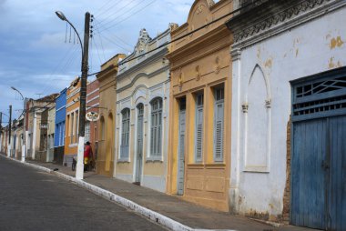 Colonial houses in Penedo (Alagoas) - Brazil clipart