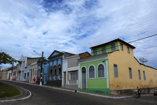 Casas coloniales en Penedo (Alagoas) - Brasil — Foto de Stock