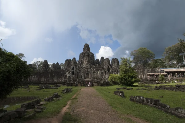 Templo de Bayon de Angkor Thom no Camboja — Fotografia de Stock