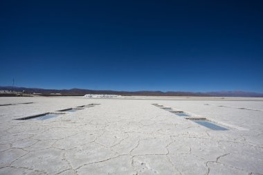 Salinas grandes - tuz çölünde jujuy - Kuzey Arjantin